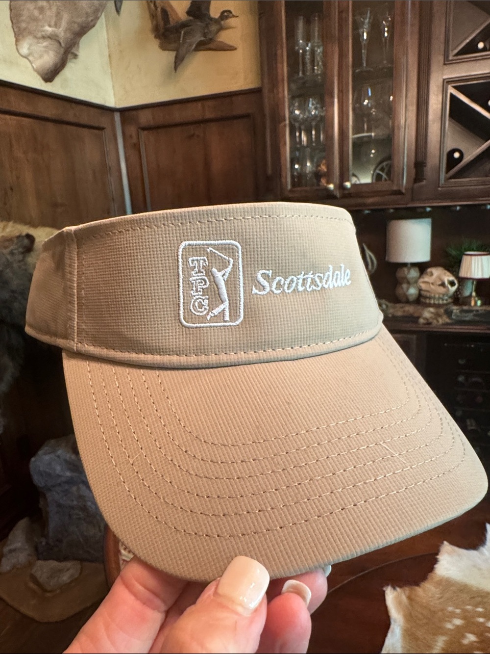 Imperial TPG Scottsdale Embroidered Khaki Golf Visor